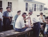C.J. skinned his knee bicycling down the lane - surgery was about to be performed